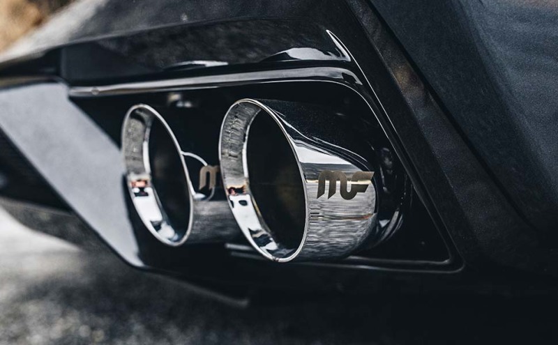 MagnaFlow 13 Ford Mustang Dual Split Rear Exit Stainless Axle-Back Cat Back Exhaust (Competition) - Bild 8