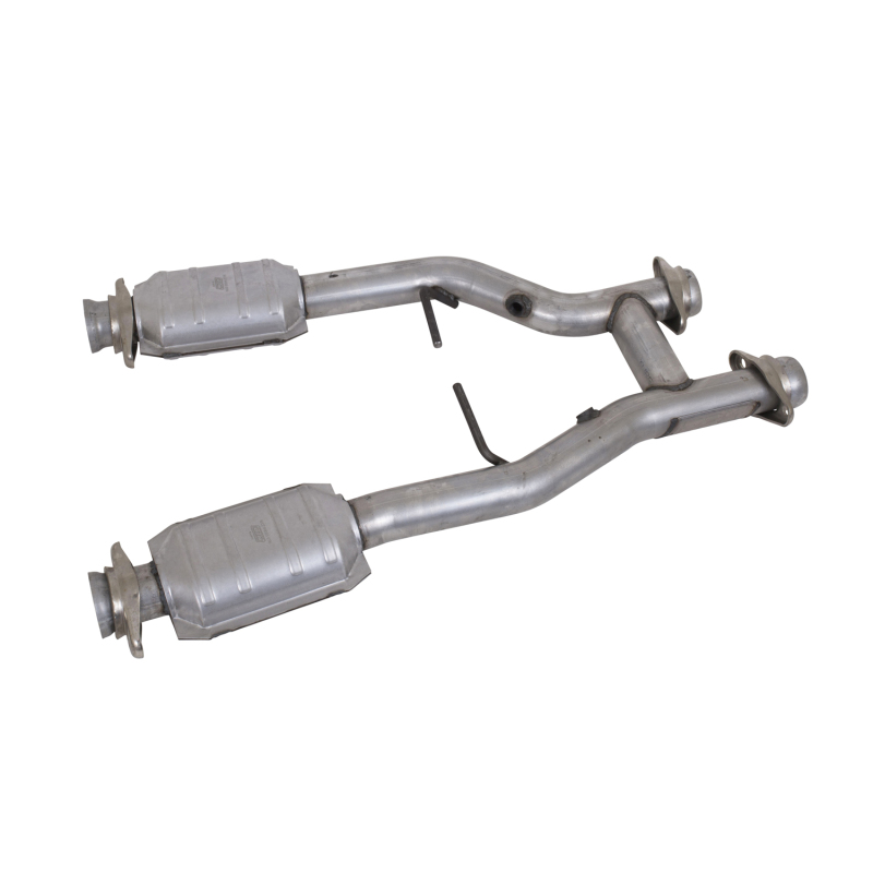 BBK 96-04 Mustang 4.6 GT / Cobra Short Mid H Pipe w Catalytic Converters 2-1/2 For Long Tube Headers - Bild 4