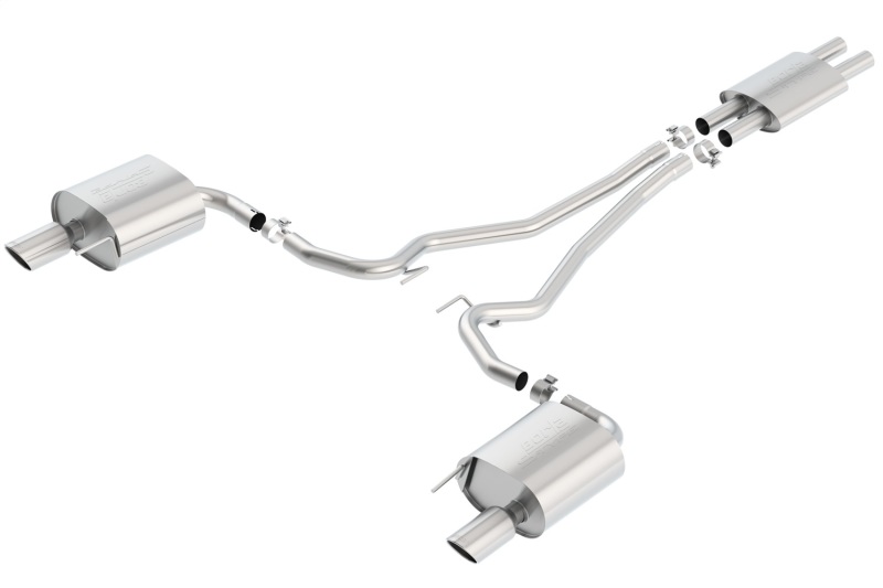 Borla Cat Back 15-17 Ford Mustang 3.7L V6 MT/AT 2.25in Pipe 4in Single Round Rolled Tips - Bild 2
