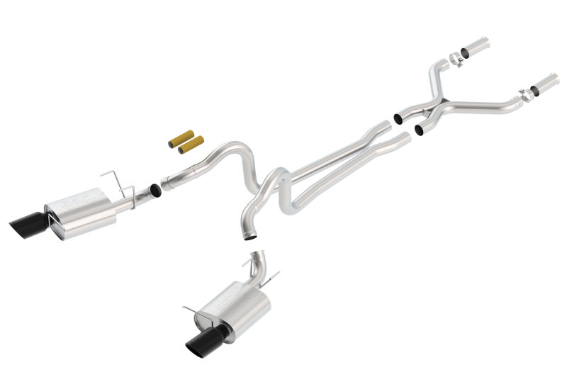 Borla 2011-2012 Mustang GT 5.0L Black Chrome 4.5in Rd Tip ATAK Catback Exhaust - Bild 3