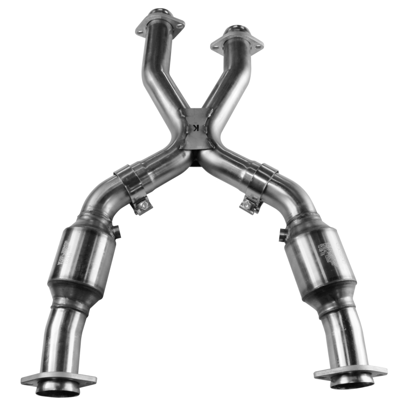 Kooks 96-04 Ford Mustang SVT Cobra Mach 1 SVT Cobra 1-3/4 x 3 4V Header & Green Catted X-Pipe Kit - Bild 3