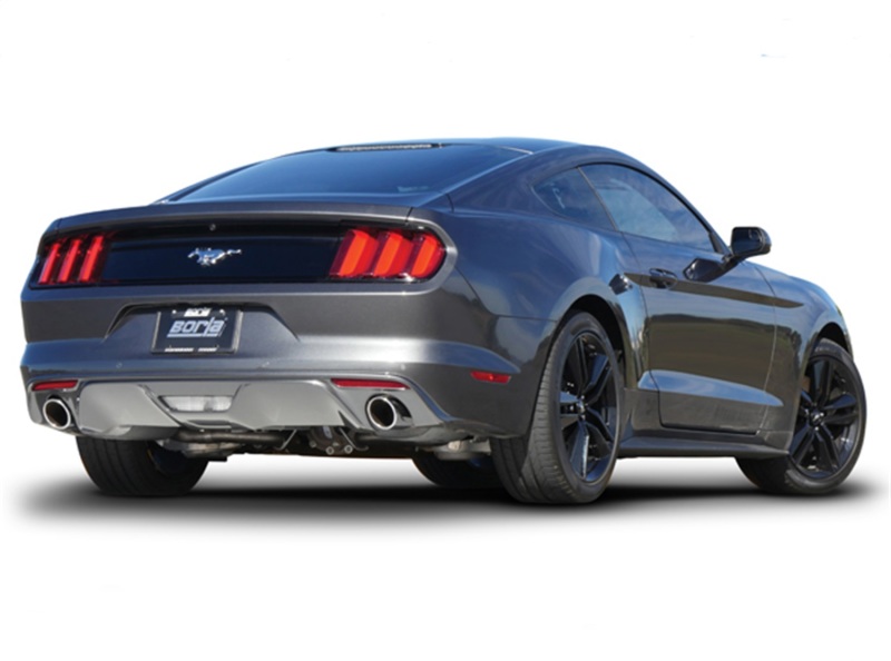 Borla Cat Back 15-17 Ford Mustang 3.7L V6 MT/AT 2.25in Pipe 4in Single Round Rolled Tips - Bild 4