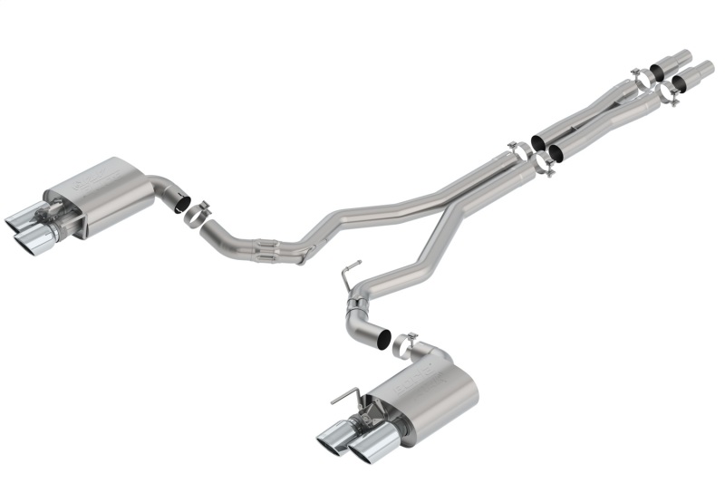 Borla 2018 Ford Mustang GT 5.0L AT/MT 3in ATAK Catback Exhaust w/ Valves - Bild 3