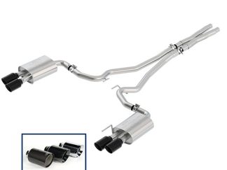 Ford Racing 2018+ Mustang GT 5.0L Cat-Back Sport Exhaust System w/ Quad Black Chrome Tips