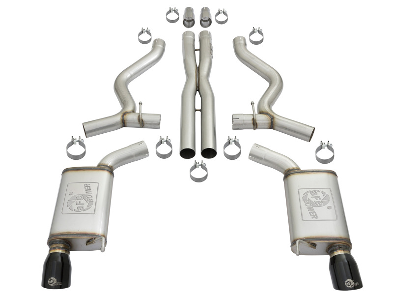 aFe MACHForce XP 3in 304 SS Cat-Back Exhausts w/ Black Tips 15-17 Ford Mustang GT V8-5.0L/V6-3.7L - Bild 7