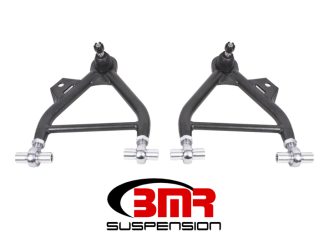 BMR 79-93 Mustang Lower A-Arm (Coilover Only) w/ Adj. Rod End and STD. Ball Joint - Black Hammertone