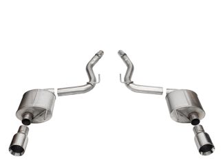 Corsa 24 Ford Mustang GT Touring Axle-Back Ex.Sys 3.0in Dual Rear Exit w/4.5in Straight Cut Tips