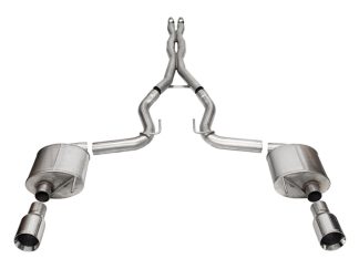Corsa 2024 Ford MustangGT Sport Cat-Back Exhaust Sys. 3.0in Dual Rear Exit w/4.5in Straight Cut Tips