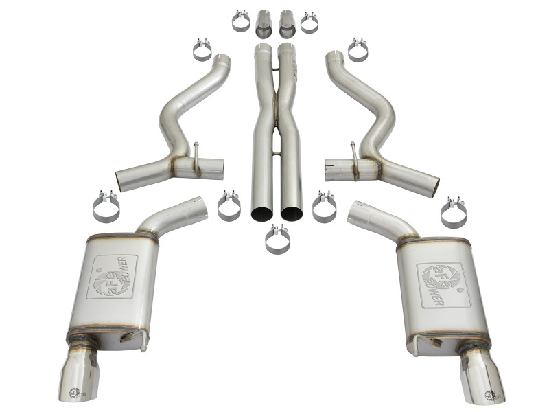 aFe MACHForce XP 3in 304 SS Cat-Back Exhausts w/ Polished Tips 15-17 Ford Mustang GT V8-5.0L/V6-3.7L - Bild 7