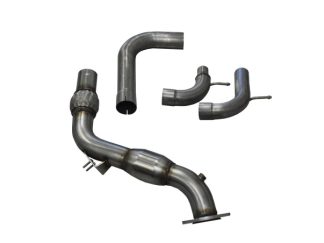 Corsa 15-16 Ford Mustang 3in Downpipe with 200 Cell Catalytic Converter