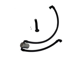 J&L 2024 Ford Mustang 5.0L Oil Separator 3.0 PCV Side - Clear Anodized