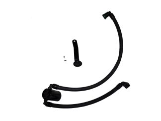 J&L 2024 Ford Mustang 5.0L Oil Separator 3.0 PCV Side - Black Anodized