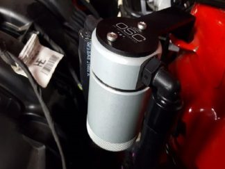 J&L 2015-2023 Ford Mustang EcoBoost Driver Side Oil Separator 3.0 - Clear Anodized