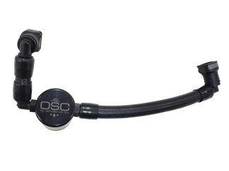 J&L 11-17 Ford Mustang V6 Passenger Side Oil Separator 3.0 V2 - Black Anodized