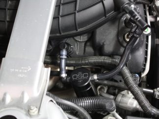 J&L 11-17 Ford Mustang V6 Passenger Side Oil Separator 3.0 - Black Anodized