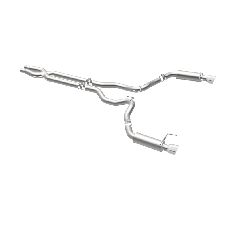 MagnaFlow Cat Back, SS, 3in, Competition, Dual Split Polished 4.5in Tips 2015 Ford Mustang GT V8 5.0 - Bild 6