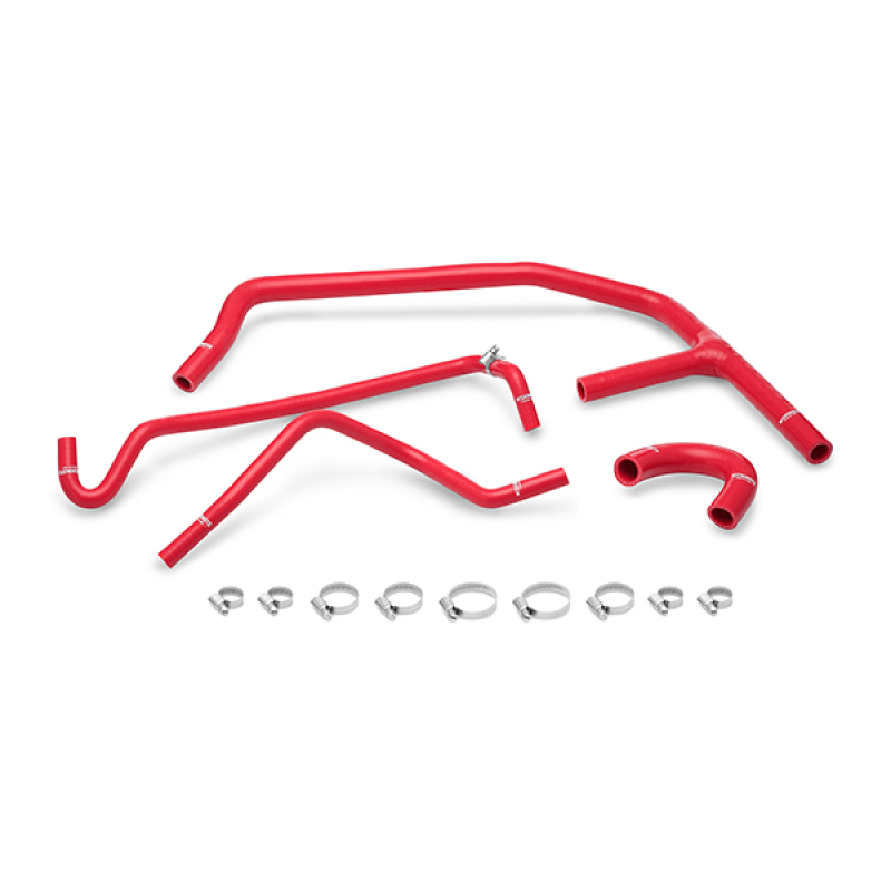 Mishimoto 15+ Ford Mustang EcoBoost Red Silicone Ancillary Hose Kit - Bild 3