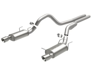 MagnaFlow 13 Ford Mustang Dual Split Rear Exit Stainless Cat Back Performance Exhaust (Street)
