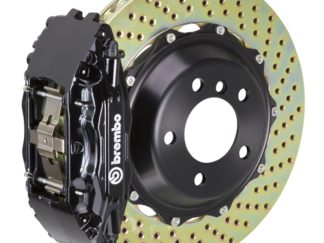 Brembo 94-04 Mustang (SN95) Front GT BBK 4 Piston Cast 2pc 355x32 2pc Rotor Drilled-Black