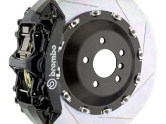 Brembo 15-23 Mustang GT (S550) Front GT BBK 6 Piston Cast 405x34 2pc Rotor Slotted Type-1-Black
