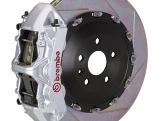Brembo 15-23 Mustang GT (S550) Front GT BBK 6 Piston Cast 405x34 2pc Rotor Slotted Type-1-Silver