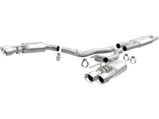 MagnaFlow SYS Cat-Back 2018 Ford Mustang GT 5.0L Street Dual Exit Polished 4in Tips