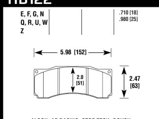 Hawk 2007 Ford Mustang Saleen S281 Extreme HPS 5.0 Front Brake Pads