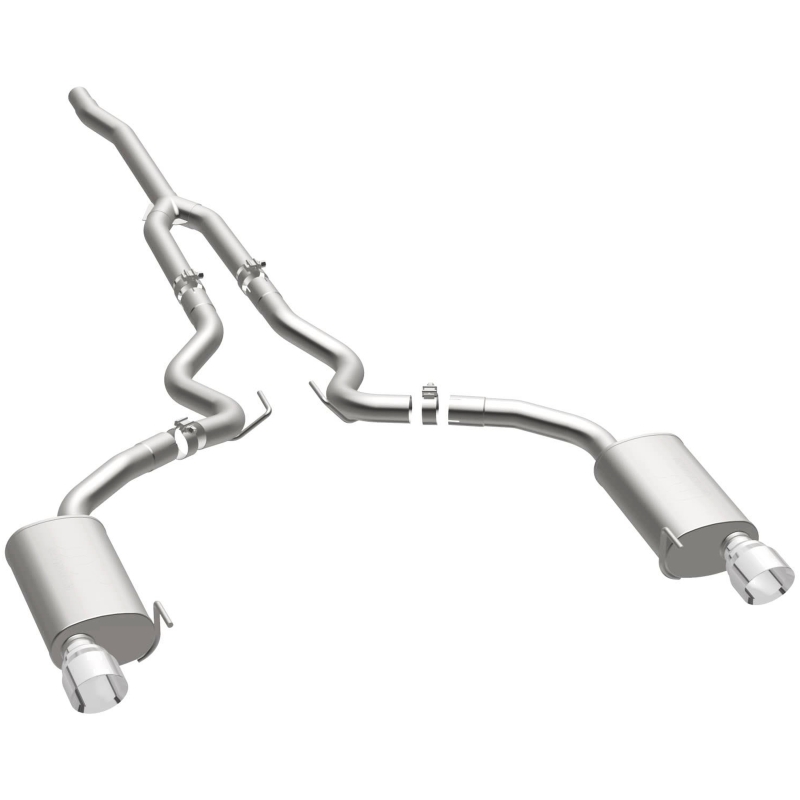 MagnaFlow Cat Back, SS, 2.5in, Street, Dual Split Polished 4.5in Tips 2015 Ford Mustang Ecoboost - Bild 20