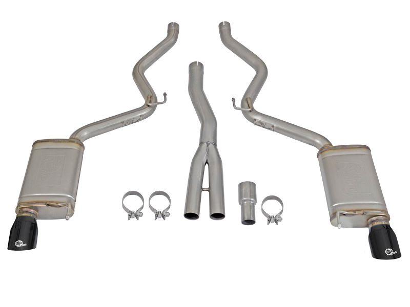aFe MACHForce XP Exhausts Cat-Back SS-304 EXH w/ Black Tips 15-16 Ford Mustang EcoBoost 2.3L (t) - Bild 7