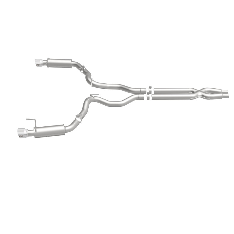 MagnaFlow Cat Back, SS, 3in, Competition, Dual Split Polished 4.5in Tips 2015 Ford Mustang GT V8 5.0 - Bild 22