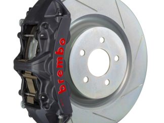 Brembo 05-14 Mustang GT Excl non-ABS Fr GTS BBK 6Pis Cast 355x32 1pc Rotor Slotted Type1-Black HA