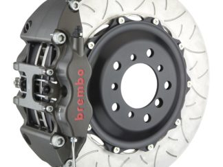 Brembo 05-14 Mustang GT PISTA Fr Race BBK 4Pis Cast 2pc 355x35x53a 2pc Rotor T3-Clear HA
