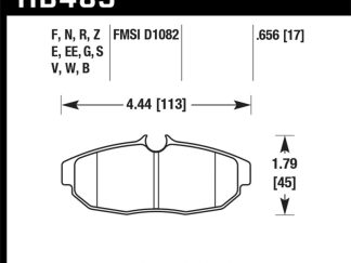 Hawk 05-14 Ford Mustang DTC-50 Rear Brake Pads