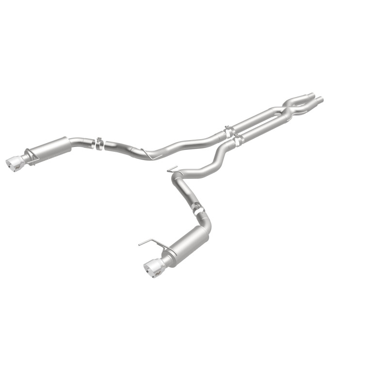 MagnaFlow Cat Back, SS, 3in, Competition, Dual Split Polished 4.5in Tips 2015 Ford Mustang GT V8 5.0 - Bild 3