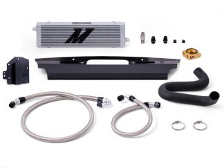 Mishimoto 15-17 Ford Mustang GT Right-Hand Drive Thermostatic Oil Cooler Kit - Silver