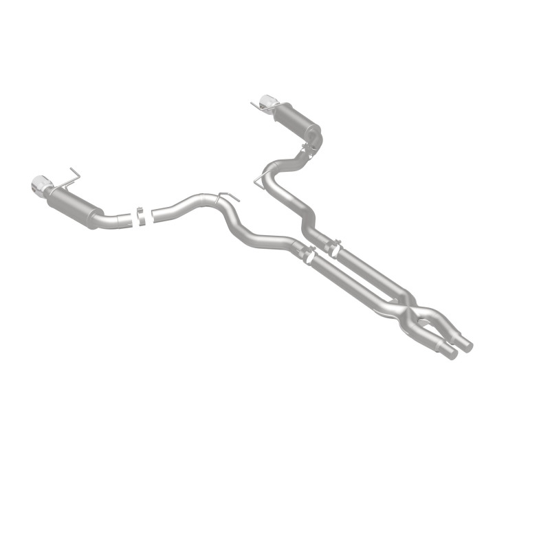 MagnaFlow Cat Back, SS, 3in, Competition, Dual Split Polished 4.5in Tips 2015 Ford Mustang GT V8 5.0 - Bild 2