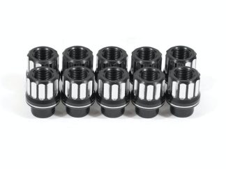 BMR 05-14 Ford Mustang Lug Nut Kit 5/8-18 RH Flange 12-pt Aluminum Set of 10
