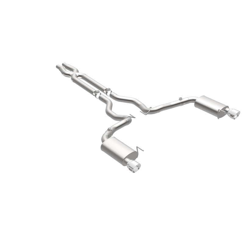 MagnaFlow Cat Back, SS, 3in, Street, Dual Split Polished 4.5in Tips 2015 Ford Mustang GT V8 5.0L - Bild 23
